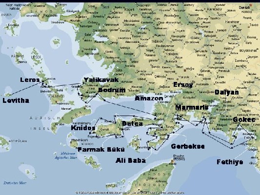 Karte t&uuml;rkische S&uuml;dk&uuml;ste